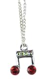 Necklace - Red Music Note - B000WU3U1Y
