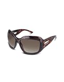 Marc Jacobs Open Temple Beveled Plastic Sunglasses havana/shaded brown