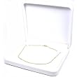White Leather Necklace Pendant Chain Gift Box Display