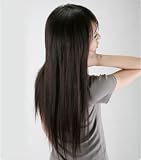 Clip in hair extension for full head 20, 100% human hair black