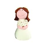 Creative Party Brunette Bride Cake Topper