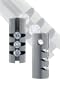 Floating Cubic Zirconia Stainless Steel Barrel Pendant
