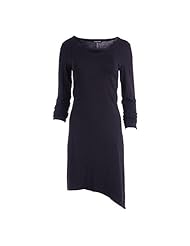 Petite Knee Length High-Low-Hem Long Sleeves  Dress