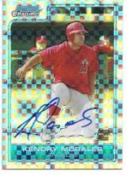 2006 Bowman Chrome Prospects X-Fractors #BC240 Kendry Morales AU - Los Angeles Angels (Autographed Card - Serial #'d to 1) (Baseball Cards)