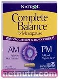 Natrol Complete Balance AM PM Formula for Menopause - 30+30 Capsules