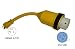 1 FT 15A US plug to 50A 125/250V Twist Lock Connector. Camp Power Pigtail Adapter (NE...