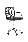 ITALMODERN Sophia Office Chair; Wenge/Chrome/Black