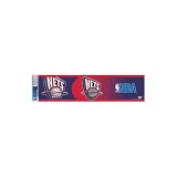 NBA Basketball New Jersey Nets Bumper Sticker (2-Pack)