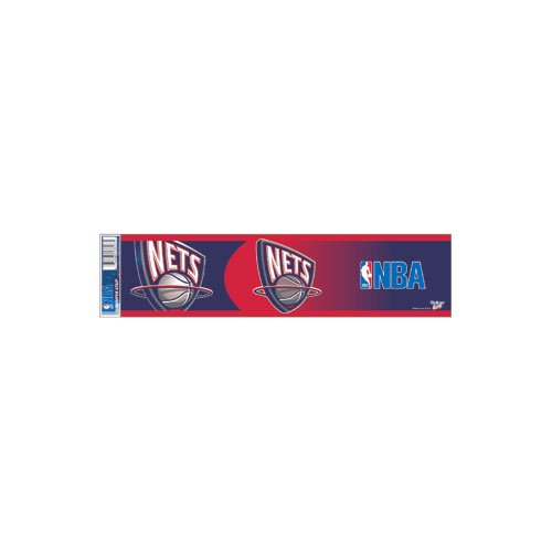 NBA Basketball New Jersey Nets Bumper Sticker (2-Pack)