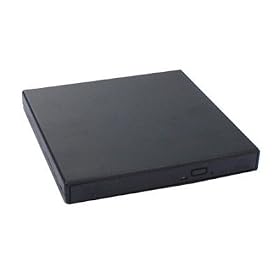 USB2.0 Slim DVD / CD RW Burner External Enclosure Caddy Case with SATA Connetor For all Laptop Notebook dvd cd burner[ Case only!! Drive is not included !!]: Electronics