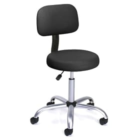 Boss Black Caressoft Medical Stool W Back Beige by BOSS