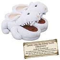 Toy Vault Rabbit with Big Pty Teeth Slippers