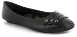 Platino "Sophie" Ladies Fashion Ballerina Shoes - Black