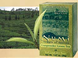 NUMI TEA TEMPLE OF HEAVEN - GUNPOWDER GREEN TEA (18 tea bags) by Numi Tea