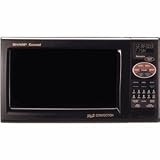 900 Watt .9 cu. ft. Double Grill Black Convection Microwave Oven by 