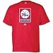 76ers adidas Primary Logo S/S Tee - Men's ( sz. XL, Red : 76ers )