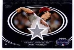 2008 Topps Update All-Star Stitches #'dH Dan Haren - Arizona Diamondbacks (Piece of Authentic All Star Jersey) (Baseball Cards)