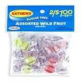 Gourmet Food : Sathers Sugar Free Hard Wild Fruit Candy - 1 Oz Bag, 12 Ea