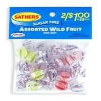 Sathers Sugar Free Hard Wild Fruit Candy - 1 Oz Bag, 12 Ea by FARLEY'S & SATHER'S CANDY CO.