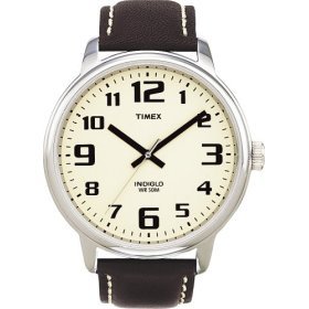 Timex Men's Brown Leather Easy Reader Watch #T28201
