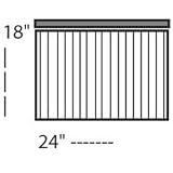 24X18 WHITE CORRUGATED BLANKS BOX/100