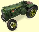 Green Traktor, 37x23x17 cm Blechminiatur