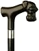 schnauzer15 - Unisex Schnauzer Dog Head Derby Cane Black Maple