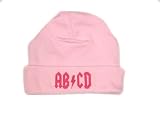 ABCD Girls 100% Cotton Ribbed Baby Beanie Hat, Size Preemie