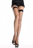 Valentine's Day Fence Net Thigh High Nylon Stocking