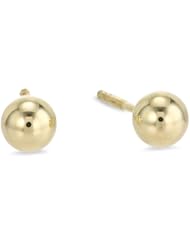 Kate & Lucy 14kt Gold 4mm Ball Girls Stud Earrings