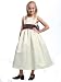 Ivory Sweet Simple Poly-silk Dress with Detachable Sash