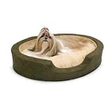 K&H Thermo Oval Snuggly Sleeper, Medium 26 By 20 Inches, Mocha