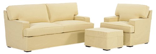 Isabel Slipcover Sofa Set w/ Down Seat Upgrade