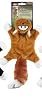 Ethical Pet Skinneeez Novelty Series Fox Masked Bandit Black or Brown or Grey 14 " Dog Toy