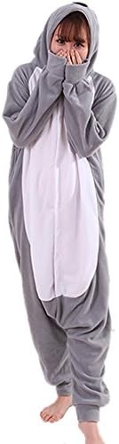 CTHEE Unisex Adult Onesies Pajamas Kigurumi Cartoon Animal Sleepwear Cosplay Costume Combinaison Pyjama Koala Size M