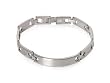 Tiffanyesque Engravable Men's Stainless Steel Bracelet with Presentation Box