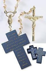 Wedding Rosary Gift Set with Pearlized Rosary
