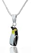 Ikki Matsumoto's Sterling Silver Cloisonne 3D Anarctic Penguin Necklace by Zarah