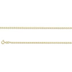 ITALY 14K GOLD CHAINS REGULAR - MARINER CONCAVE 040 - Width: 1.7mm - Length: 22