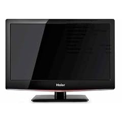 Haier LET26C430 66 cm (26 Zoll) LED-Backlight-Fernseher, Energieeffizienzklasse C  (Full-HD, DVB-T) Klavierlack-schwarz/rot