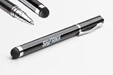 SHARKK® iPad 4 and iPad Mini Dual Feature Stylus Touch Screen Pen Capacitive Styli Compatible With All Touch Screens (Amazon Kindle, Google Nexus, Apple iPad 3, iPad 2, iPhone 5 And All Other Touch Screens) WITH REGULAR INK BALL PEN FEATURE