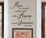 Vinyl Wall Sticker Art Decor Inspirational Quote Decal Music Stevie Wonder IN59