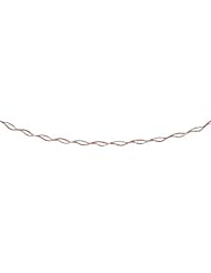 14K White and Rose Gold Double Strand Spiral Mirror Spring Necklace