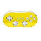 Solid State Yellow Design Nintendo Wii Classic Controller Protector Skin Decal Sticker