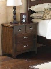 Dark Finish Wood Nightstand