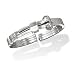 Stainless Steel Men's Hinged Cuff Bracelet