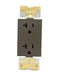 Leviton AC220-G 20 Amp, 125 Volt, NEMA 5-15R, Acenti Duplex Receptacle, Premium Grade, Self Groundin