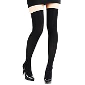 シンプル美脚ニーハイソックス ブラック