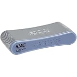 SMC  SMCGS8 8-port 10/100/1000 Layer 2 Gigabit Desktop Switch, blue/silver plastic