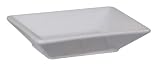 Chantal 5-by-4-Inch Condiment Plate, Semi-Gloss White